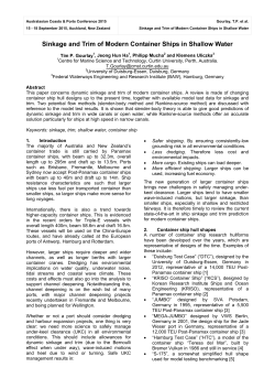 Sinkage and Trim of Modern Container Ships in Shallow Water