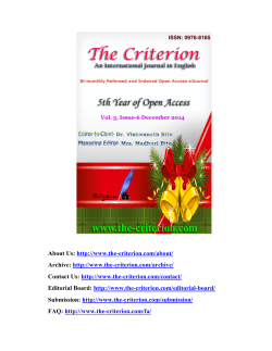 PDF - The Criterion: An International Journal in English