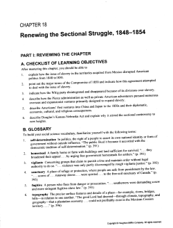 Renewing the sectional struggle - Mr. Pondy