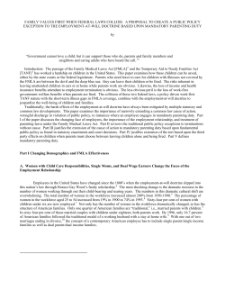 family values first - Academy of Legal Studies in Business