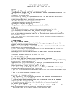 ADVANCED AMERICAN HISTORY CHAPTER TWENTY