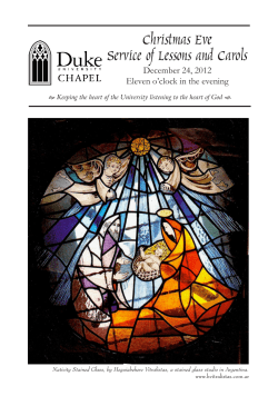 Christmas Eve Service of Lessons and Carols