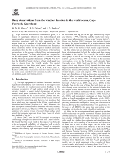 Buoy observations from the windiest location in the world ocean