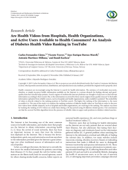 Are Health Videos from Hospitals, Health Organizations, and Active
