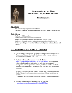 Mesoamerica across Time - Yale Peabody Museum of Natural History