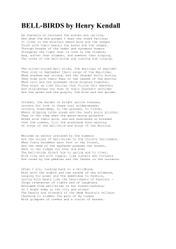 BELL-BIRDS by Henry Kendall