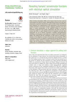 Revealing humans` sensorimotor functions with electrical cortical