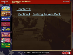 Chapter 20 Section 4 Pushing the Axis Back