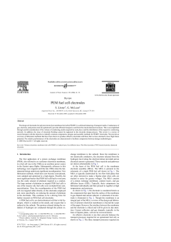 PEM fuel cell electrodes