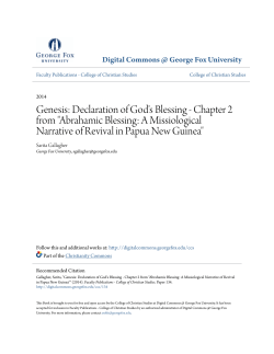 Genesis: Declaration of God`s Blessing - Chapter 2 from