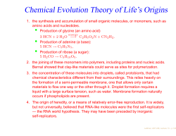 Chemical Evolution Theory of Life`s Origins