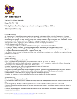 AP: Literature