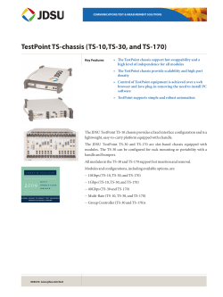 TestPoint TS-chassis - Viavi Solutions Inc.