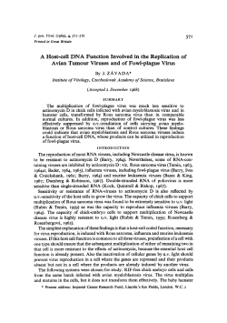 A Host-cell DNA Function Involved in the Replication of Avian