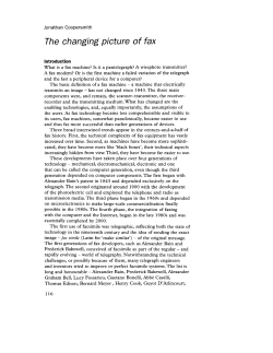 The changing picture of fax