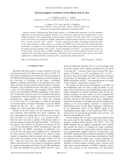 Electron-impact excitation of beryllium and its ions