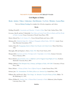 Civil Rights in Dallas - The Sixth Floor Museum