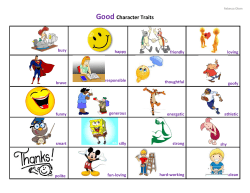 Good Character Traits