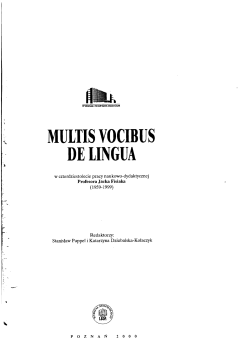 MULlIS VOCIBUS DE LINGUA