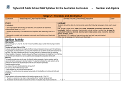 Fractions and Decimals S2 2