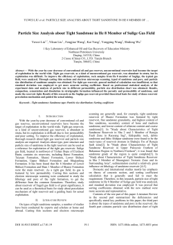 Particle Size Analysis about Tight Sandstone in He 8 Member of