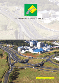 RDA Annual Report 07-08 - Road Development Authority