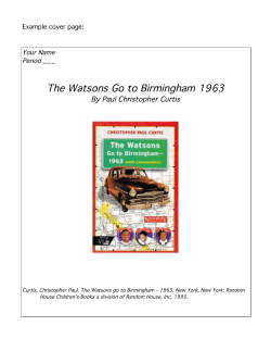 The Watsons Go to Birmingham 1963