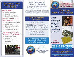 216-515-TIPS - The Northeast Ohio Regional Fusion Center