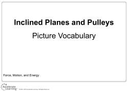 Inclined Planes and Pulleys