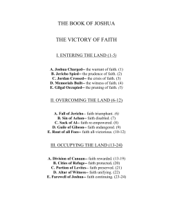 the book of joshua the victory of faith