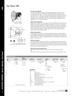 Star Beam (SB) - North Star Lighting