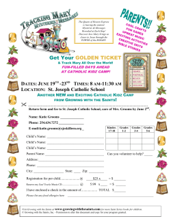 Get Your GOLDEN TICKET TIMES: 8 AM