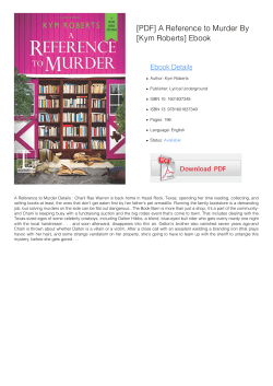 A Reference to Murder [Kym Roberts]