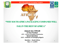 Sandton &ndash; South Africa Nov. 3 - 4, 2015