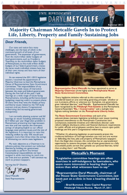 Majority Chairman Metcalfe Gavels In to Protect Life, Liberty