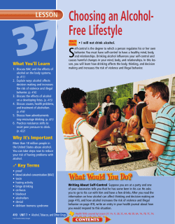 Lesson 37 Choosing an Alcohol-Free Lifestyle
