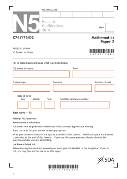 Mathematics Paper 2 2015 Spell check on
