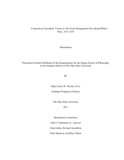 Connecticut Unscathed: Victory in The Great Narragansett War (King