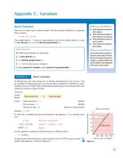 Appendix C: Variation