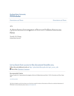 A phytochemical investigation of liverwort Frullania