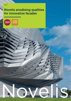 Novelis anodising qualities for innovative facades