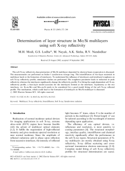 Determination of layer structure in Mo/Si multilayers using soft X