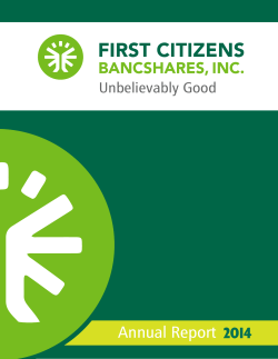 Annual Report - First Citizens National Bank