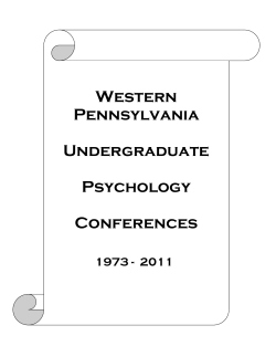 Conferences from 1973 to 2011