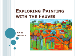Exploring Painting with the Fauves