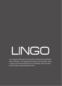 n. pl. ling&middot;goh. (Informal) The specialized vocabulary of a parficular