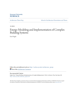 Energy Modeling and Implementation of Complex Building