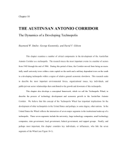 the austin/san antonio corridor