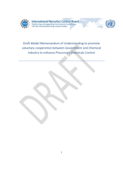 Draft MoU on Government-Industry Cooperation
