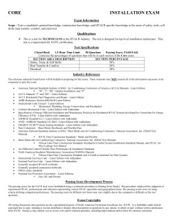 core installation exam